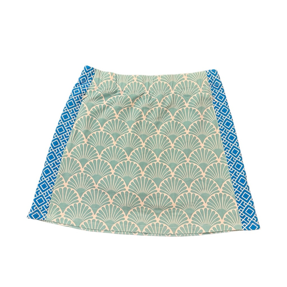 J. MCLAUGHLIN Blue seashell Tennis Skirt with Pockets and Shorts S